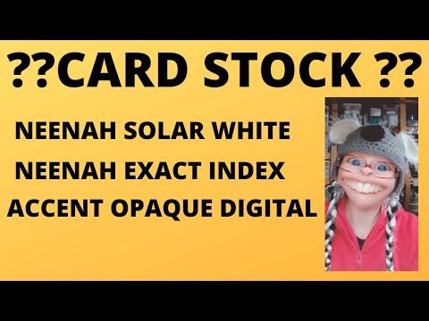 Neenah Solar White vs Other brands of card stock 