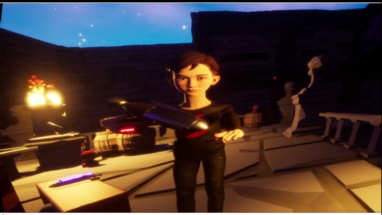 I created a Halloween theme Boneworks-like Physics VR Sandbox game in Unreal Engine