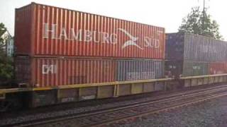 Norfolk Southern 23M and 21E - Colorful Stack Trains