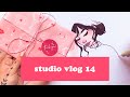 packing, sketching and new tissue paper! | studio vlog 14