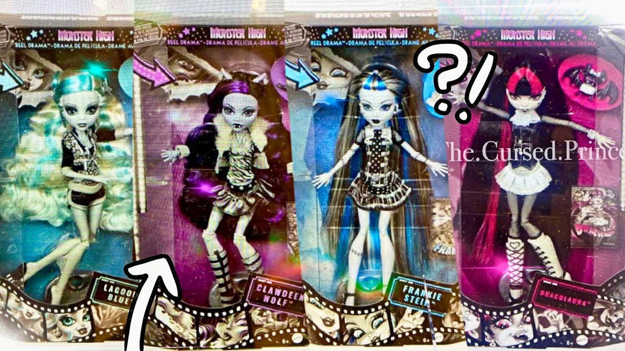 🎀💀MONSTER HIGH💀🎀2022 Greyscale Reel Drama FIRST LOOK, New