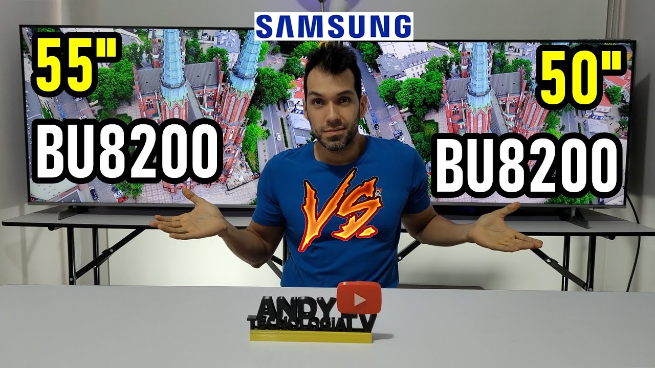 SAMSUNG BU8200 55 vs BU8200 50: DIFFERENCES AND SIMILARITIES / 4K Smart  TVs Crystal 