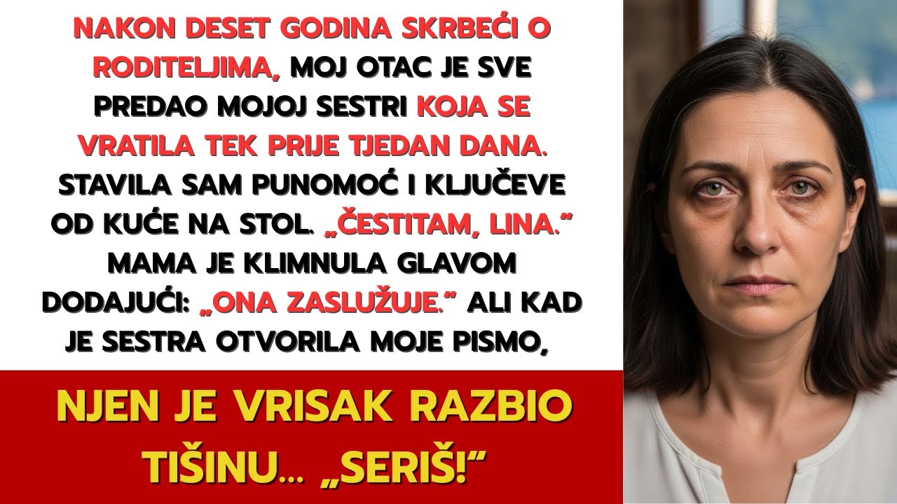 Roditelji birali moju sestru umjesto mene sve dok pismo koje sam ostavila nije izazvalo njezin urlik
