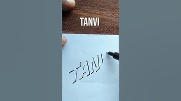 Tanvi, Shadow Name Writing #youtubeshorts #viral #2023 #shorts