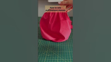 How to sew puff/ balloon sleeves #sewingtechnique #sewingtips #sewingtutorial