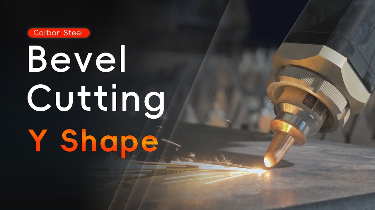 Precision Y-Bevel Cuts: Watch a 30kW Laser Master Complex Geometry! ⚙️ ...
