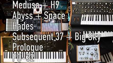 No sequencing jam (Dreadbox Polyend Medusa, Abyss, Hades, Subsequent 37, Korg Prologue, PO-32)