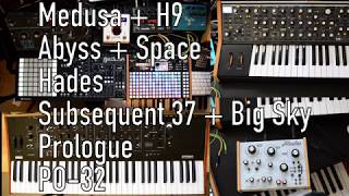 No sequencing jam (Dreadbox Polyend Medusa, Abyss, Hades, Subsequent 37, Korg Prologue, PO-32)