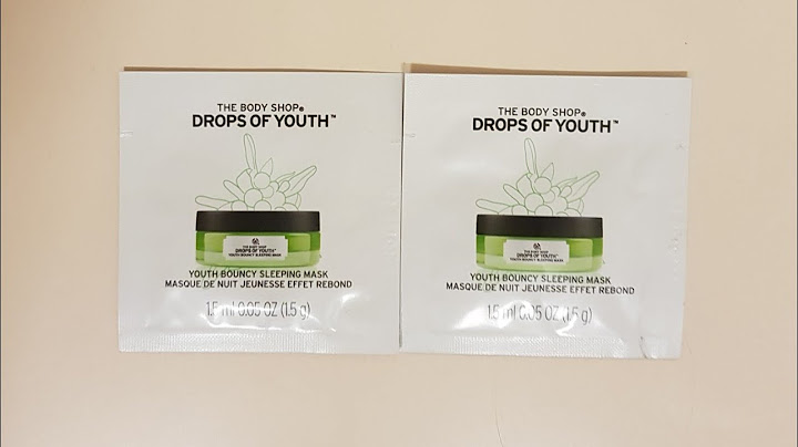 Drop of youth sleeping mask review