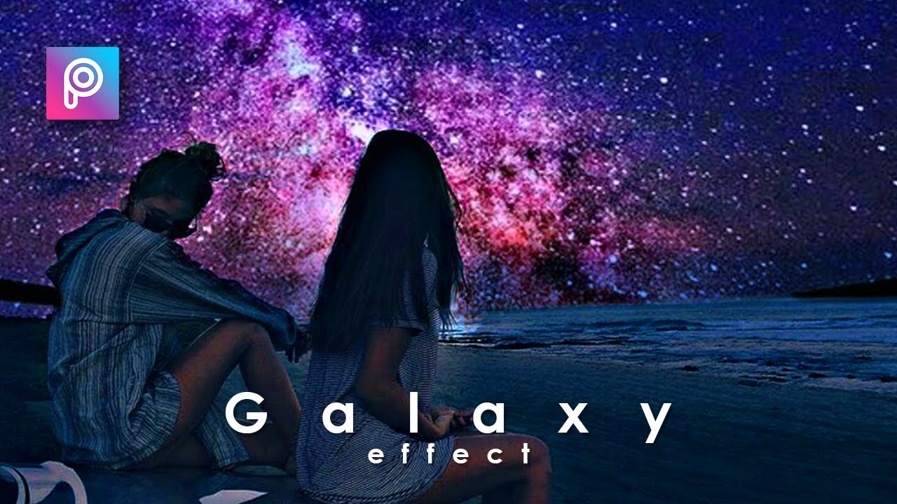 Edit Foto Keren Cara Edit Foto Langit  Galaxy  dg Picsart 