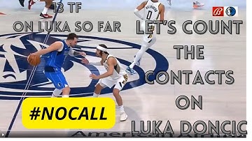 NO CALL! Luka Doncic receives possible 4 fouls in one play - NONE called!