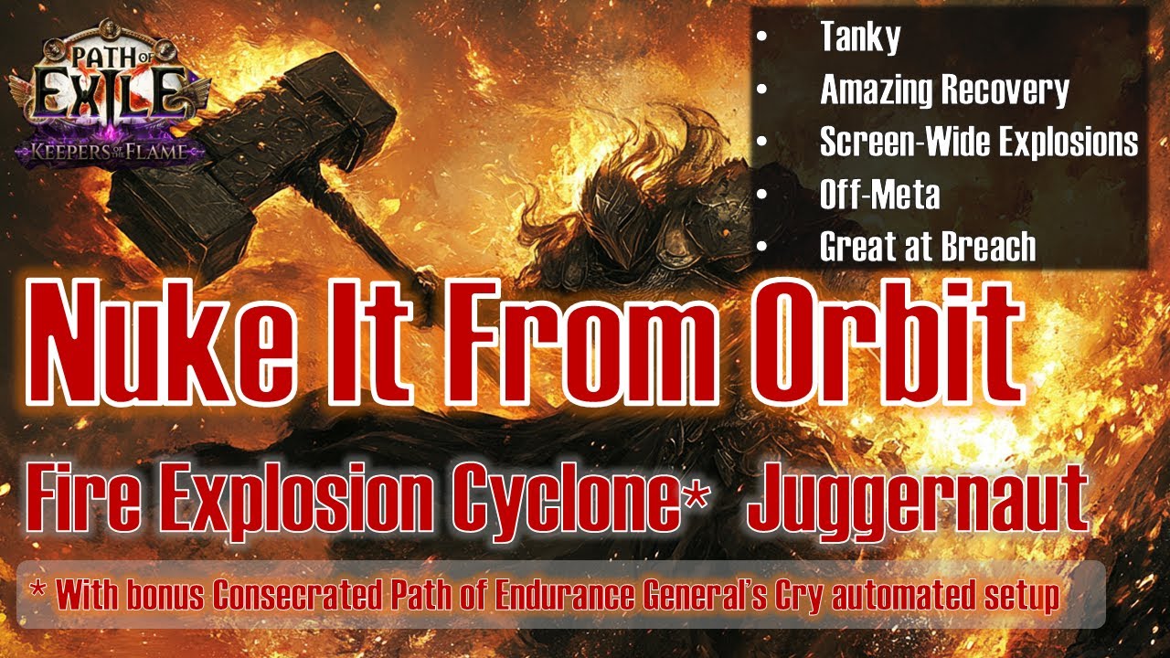 Танки со взрывами по всему экрану: Огненный циклон Джаггернаут [PoE 3.27]