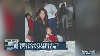 Teen donates kidney to save his mom's life