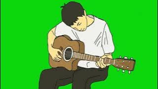 green screen orang main gitar || mentahan story wa animasi