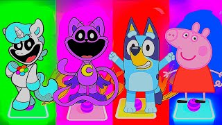 Smiling Critters 🆚️ Catnap 🆚️ Bluey 🆚️ Peppa Pig Music Gameplay