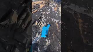 Mount fly jumping paragliding