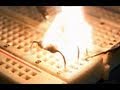 Exploding electronic components in