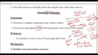 Vitamin B1, B2, B3, Lipoic acid & Pantothenic acid