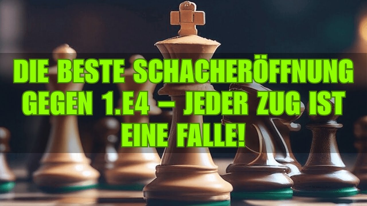 Die BESTE Schacheröffnung gegen 1.e4 – Jeder Zug ist eine Falle!
