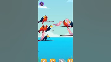 Bird Sort Puzzle Level 9,10 🦜🥰😍 #shorts #ytshorts #gameplay