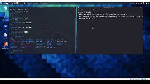 cd .. Command In Kali Linux || 2021