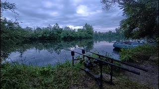 Komorów (PZW), samotna nocka! Karp złapany...ale na nagraniu podwodnym :) wraz z linem i rakiem.