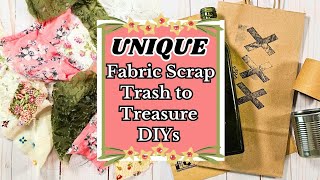 MUST SEE Fabric Scrap Project Ideas, From boring Trash to GORGEOUS Treasures!!!