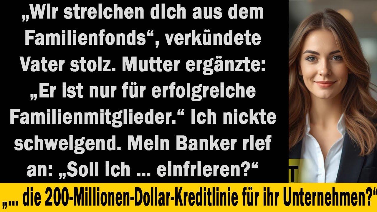 Die Familie wollte mich aus dem Trust entfernen – dabei war ich ihre einzige Finanzquelle.