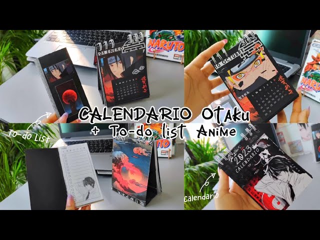 Calendario 2023 Anime Otaku DIY