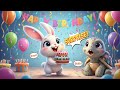 Tortoise and Rabbit Birthday Surprise – The Secret That Slipped Out! 🎂🐢🐇🎉Cartoon For Kids