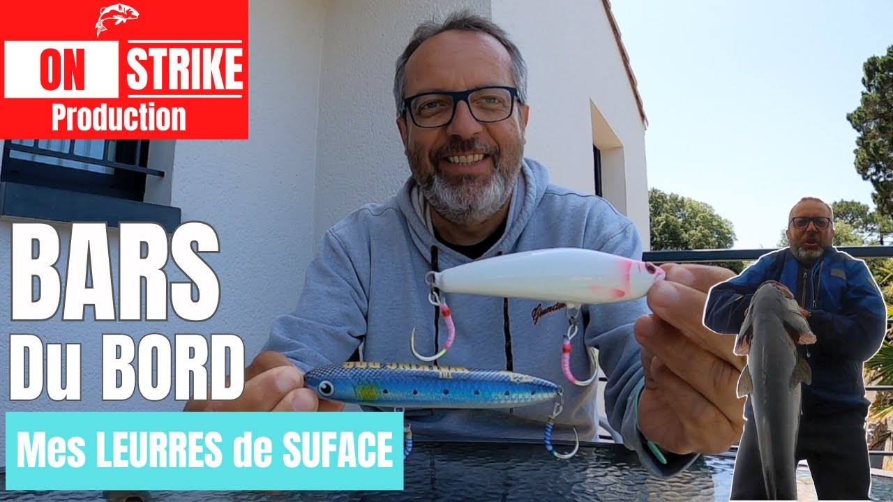 PÊCHE du BAR du BORD: Mes LEURRES de SURFACE 2025