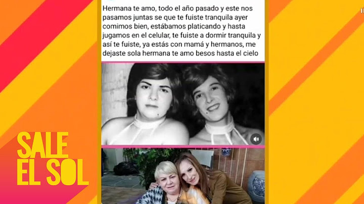 El EMOTIVO mensaje de despedida de Viola Dorantes, hermana de Paquita la del Barrio I Sale el Sol