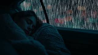 Bid Farewell to Sleeplessness in 3 Minutes to the Sound of Pattering Rain with Loud Thunder on a Car