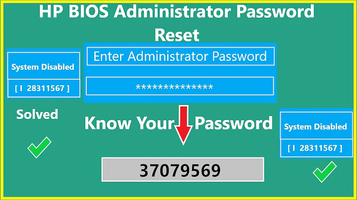 How to reset HP BIOS Administrator Password /reset BIOS Setup password/BIOS Password win10|| OnTeque
