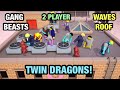 Gang Beasts Waves Roof Gameplay 2 Player Twin Dragons