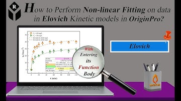 Nonlinear fitting with Elovich kinetic model in OriginPro