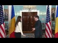 Secretary Rubio meets with Romanian Foreign Minister Oana Toiu