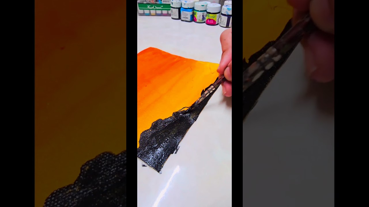 "When the sky burns orange and the world stands still." 