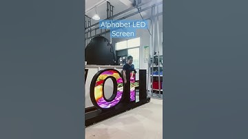 Fast Link Alphabet LED Screen with Custom Size and Design #shorts #short