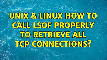 Unix & Linux: How to call lsof properly to retrieve all TCP connections? (2 Solutions!!)