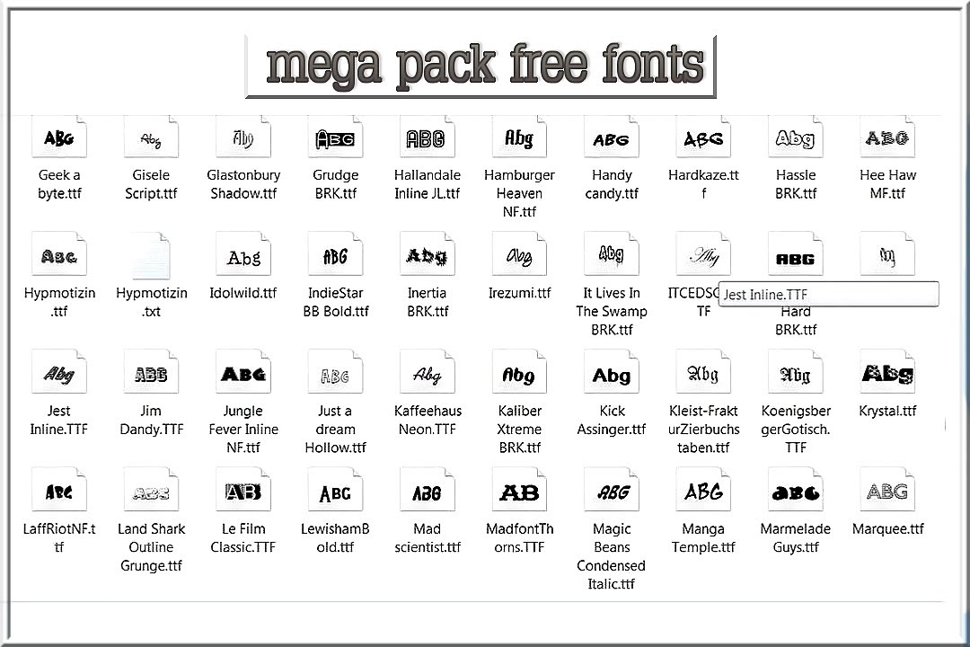 Download Mega Pack Free Fonts - YouTube