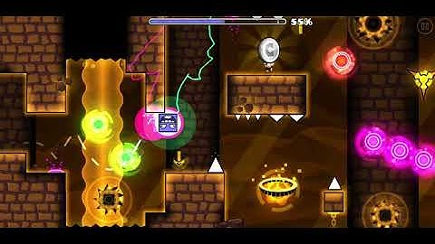 Geometry Dash - [Easy Demon] Lightning Vortex by Dakiro (Coin)