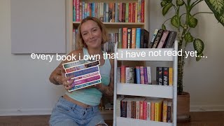 every book i own that i haven&#39;t read yet + TBR cart + prompt jar picks my books for August! 📖🫙💌🎀