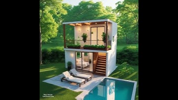 2 Floor Modern Small Home Design Ideas #tinyhouse #easyhouse #smallhouse #eleganthomes #tinyhome
