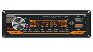 Single Din Car MP3 One Din Car Radio Bluetooth Car MP3 Player