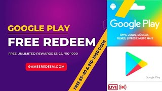 Free Google Play Redeem Code Today's Live #liveshorts #livefreeitem #googleplaygiftcard #freemoney