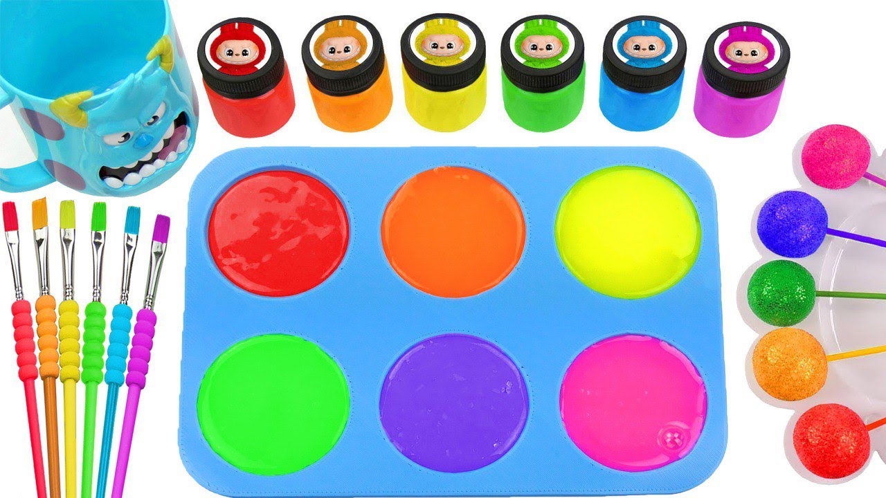 Satisfying Video l DIY How To Make Rael Slime Blie Form Labubu Paint Sprunki Candy Mixing Funny ASMR