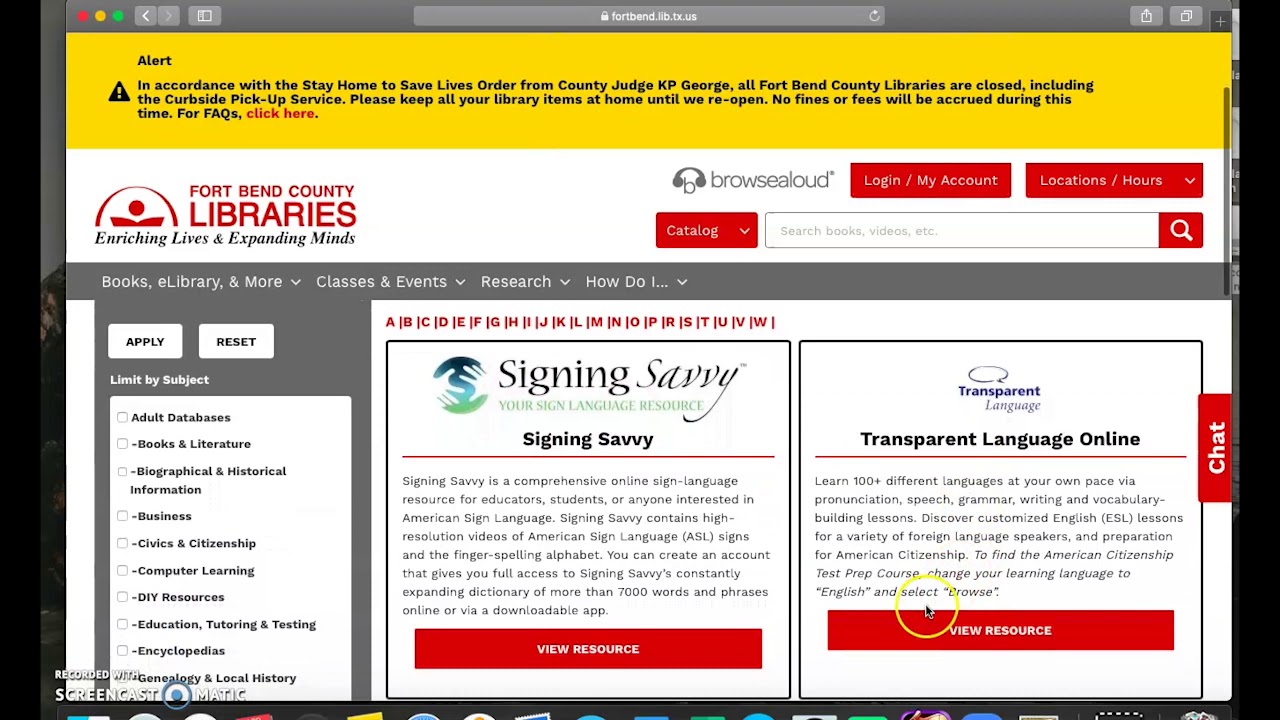 How to register for Transparent Language Online