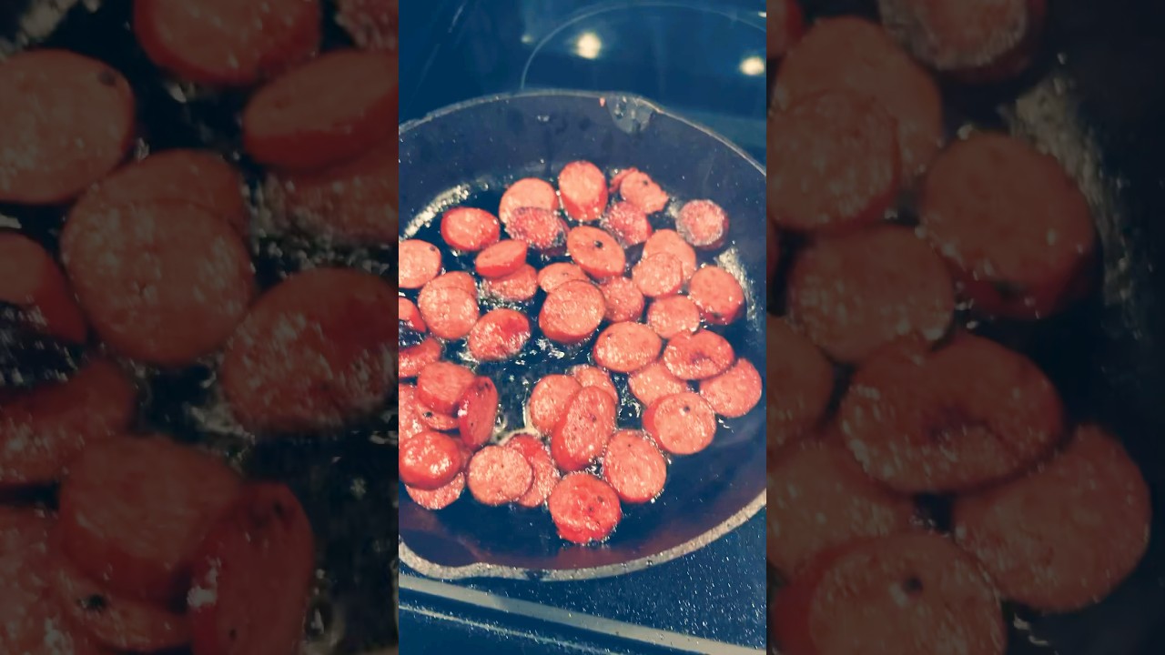 Smoked sausage and pinto beans 