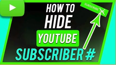 How to Hide Your Youtube Subscribe Count In PC 2021